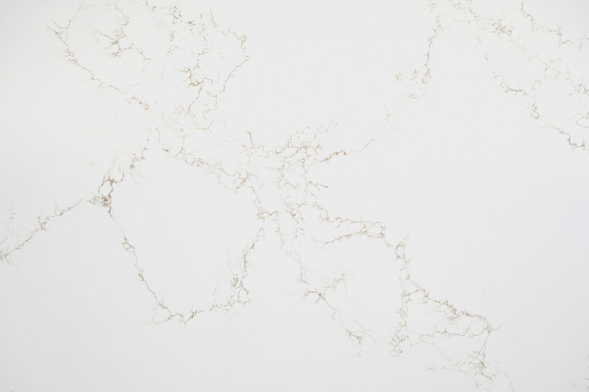 White countertop with soft gold veining